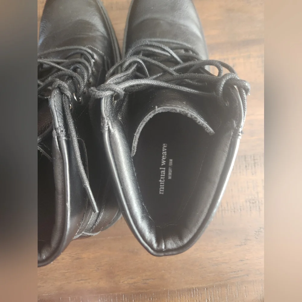 NWT Mutual Weave Men's Black Boots Sz‎ 9